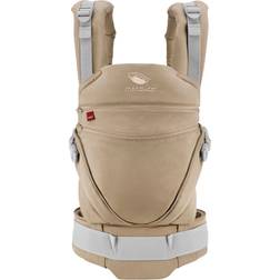Manduca XT >< Ergonomisk midjeväska och babybärare med justerbar sits för spädbarn från födseln och spädbarn upp till 20 kg, ekologisk bomull monokrom nougat